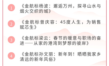 金航標(biāo)2025年度春節(jié)征文圓滿結(jié)束 銷售經(jīng)理?xiàng)畈s獲“最佳作品獎”