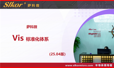 2025Vis標(biāo)準(zhǔn)化體系正式上線，Slkor和kinghelm品牌煥新出發(fā)！(薩科微5月27日每日芯聞）